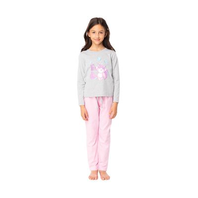 Pijama Largo Niña Algodón Invierno C1 Top