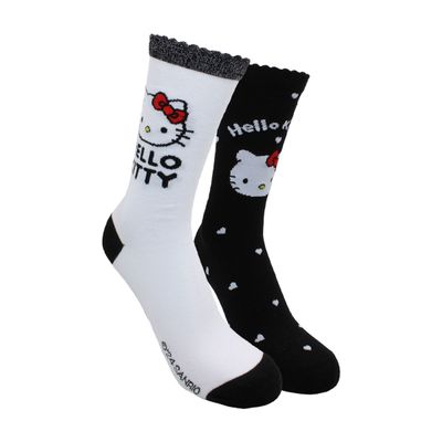 Calcetines Largos Mujer Algodón Pack 2 Hello Kitty C2 TOP