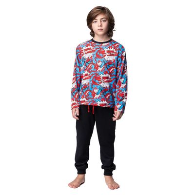 Pijama Largo Niño Invierno Algodón Marvel C1 TOP