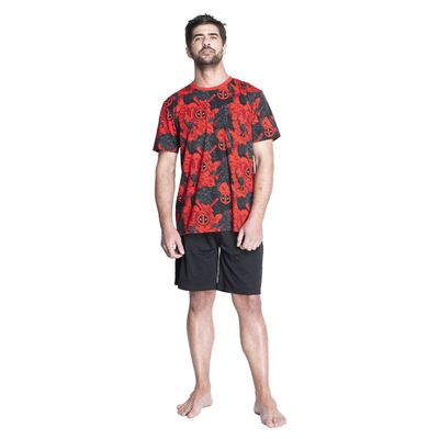PIJAMA VERANO HOMBRE ALGODÓN MARVEL C1 TOP