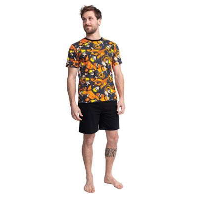 Pijama Algodón Hombre Verano Naruto Shippuden C1 Top