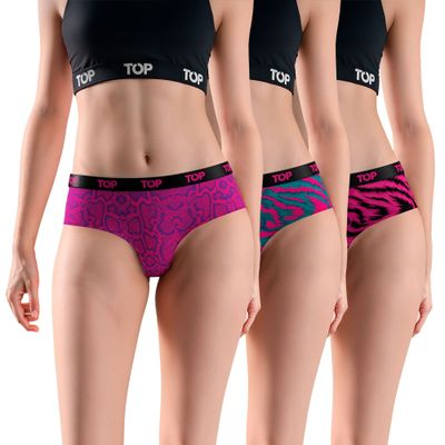 CALZÓN CULOTTE ALGODÓN PACK 3 COLECCION SKINS C3 TOP