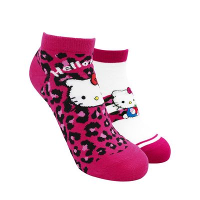 CALCETINES TOBILLEROS MUJER ALGODÓN PACK 2 HELLO KITTY C2 TOP