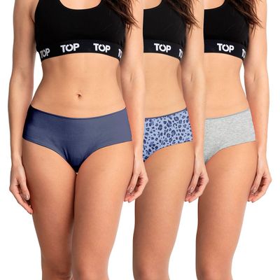 Calzón Pantaletas Algodón Pack 3 C9 Top