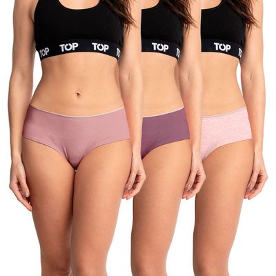 Calzón Pantaletas Algodón Pack 3 C8 Top