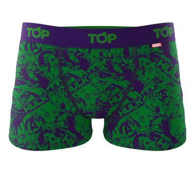 Imagen 2 del producto Bóxer Niño Algodón Marvel Pack 4 C9 Hulk Top