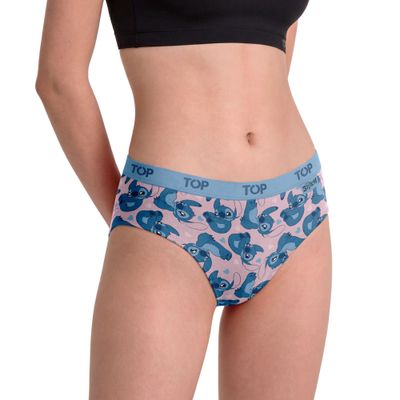 Imagen 2 del producto Calzón Bikini Algodón Pack 3 Stitch C3 TOP