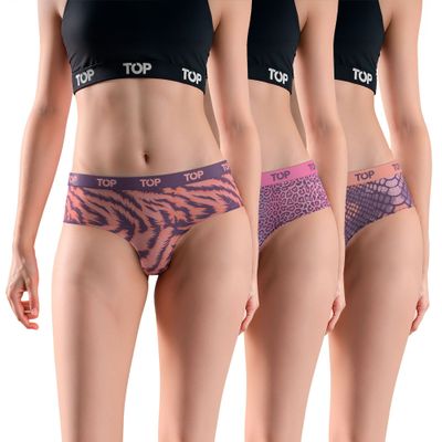 CALZÓN CULOTTE ALGODÓN PACK 3 COLECCION SKINS C1 TOP