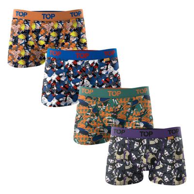 Bóxer Niño Algodón Naruto Pack 4 C2 Top