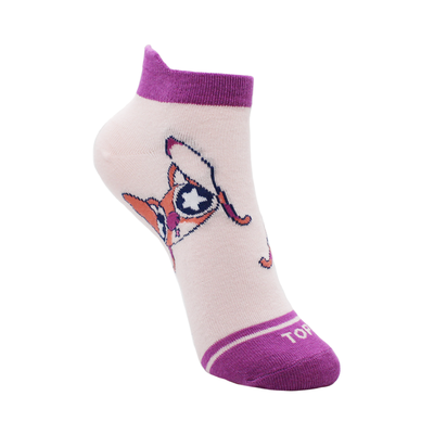 Imagen 2 del producto CALCETINES TOBILLEROS MUJER ALGODÓN PACK 2 STITCH C4 TOP