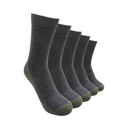 Calcetines Largos Niños Algodón - Cobre Pack 5 Escolar C2 TOP