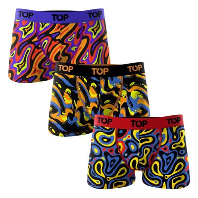 Bóxer Medio Niño Algodón Pack 3 Neón C2 TOP