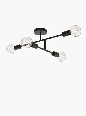 Lámpara de Techo Lexie x4 Negro