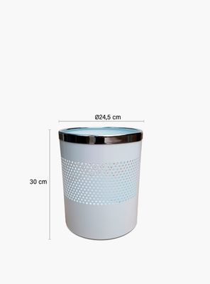 Imagen 2 del producto Basurero Metálico Blanco