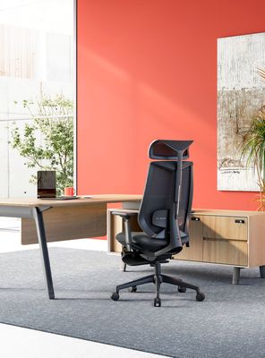 Imagen 2 del producto Silla Oficina Eve con cabecero Negro