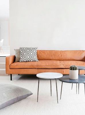 Imagen 2 del producto Sofa 3C Sinatra Cuero Cognac