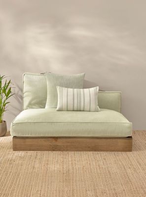 Imagen 2 del producto Funda Cojín Trichi 120x60 Verde