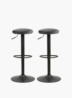 Imagen 1 del producto Pack 2 Taburete Tapiz Bilbao Gris Oscuro