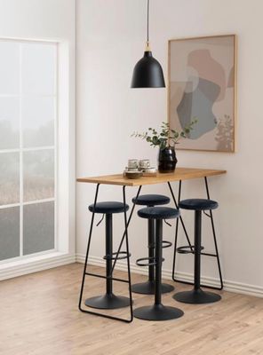 Imagen 2 del producto Pack 2 Taburete Tapiz Bilbao Gris Oscuro