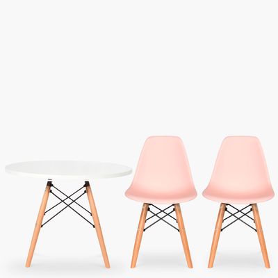 Imagen 2 del producto Pack Kids 1 Mesa 2 Sillas DSW Rosado