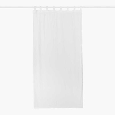 Cortina algodón Fray 140x280 Blanco