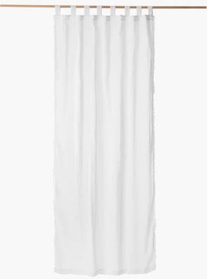 Cortina algodón Fray 140x280 Blanco