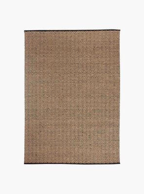 Alfombra Yute Chevron 170x240 Negro