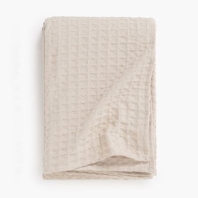 Cubrecama Panal 240x260 Crudo (cama 2 plazas o Queen)