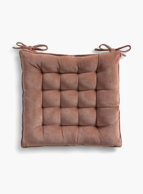 Cojín de Silla Velur 40x40 Café