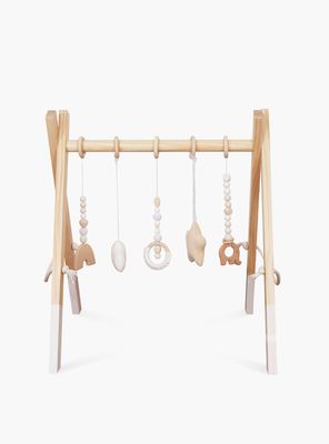 Gimnasio Infantil de Madera Aura Natura/Blanco