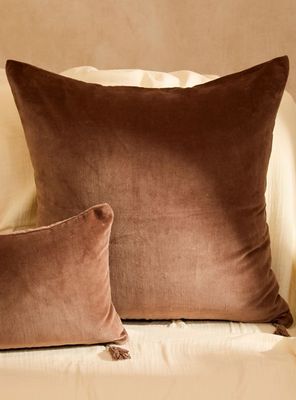 Imagen 2 del producto Funda Cojín Velur 60x60 Café