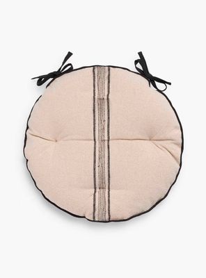 Cojin de silla redondo Capri Negro