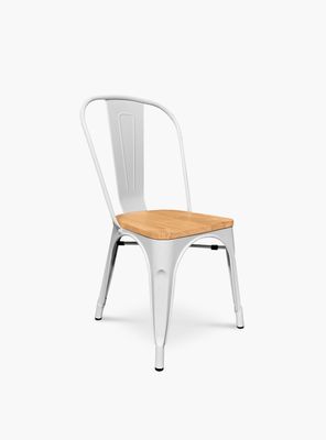 Imagen 2 del producto Silla Tolix Madera Blanco