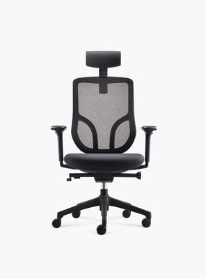 Silla Oficina Chic con cabecero Negro