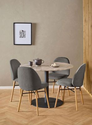 Imagen 2 del producto Pack 2 Silla Tapiz Remy Gris Oscuro