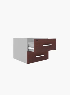 Cajonera Melamina Colgante Wengue/Gris