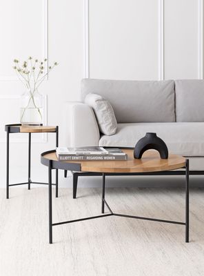 Imagen 2 del producto Mesa de Centro Trantor 80 Natura/Negro