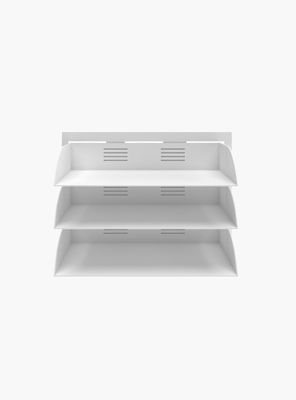 Bandeja Triple Porta Documentos Colgante Blanco