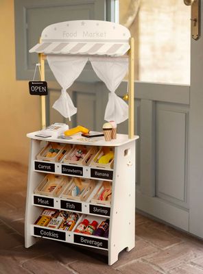 Imagen 2 del producto Mercado Infantil de Madera Multicolor