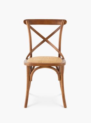 Silla Madera Tradition Rattan Nogal