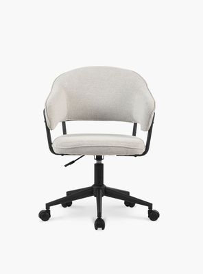 Silla Home Office Stanford Gris Claro con ruedas