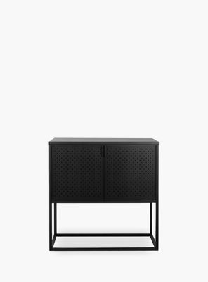 Arrimo medio Newton 2 puertas Negro