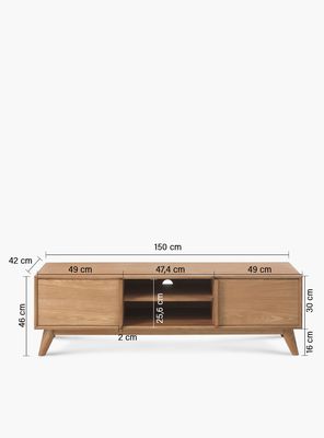 Imagen 2 del producto Rack TV Roda Natural