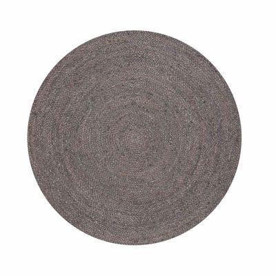 Alfombra redonda Yute Gobi ⌀160 Gris