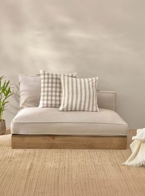 Imagen 2 del producto Funda Cojín Trichi 120x60 Gris