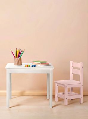 Imagen 2 del producto Pack Kids 1 Mesa 2 sillas Olivia Blanco/Rosado