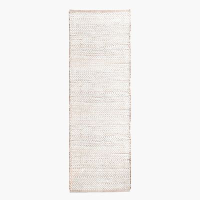 Alfombra Pasillo Algodón/Cañamo Chebbi Crudo