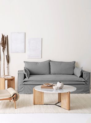 Imagen 2 del producto Sofá 2.5 Cuerpos Luciano Gris Oscuro