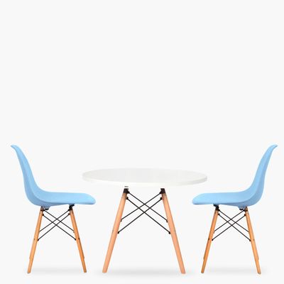 Pack Kids 1 Mesa 2 Sillas DSW Celeste