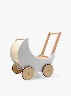 Coche para Muñecas Infantil de madera Samanta Gris claro